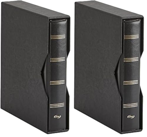 Álbum numismático universal Pardo 74501 negro en práctico paquete de 2