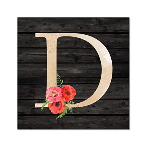 Lettre D en bois monogramme pour habiller un mur vide avec élégance