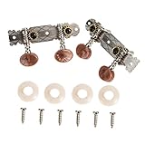 UPKOCH ウクレレ用メタルチューニングペグ 耐久性 スムーズな操作 アクセサリー ユニークなデザイン プロフェッショナル向けウクレレ用弦ノブ