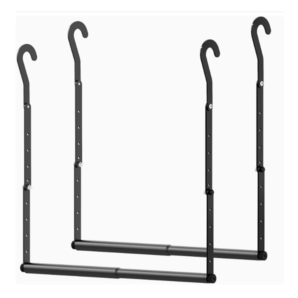 CTRLZS Double for Hanging Closet Rod, 2 Pack Adjustable Heavy Duty for Clothes Rack, Double Rod for Clothes Hangers