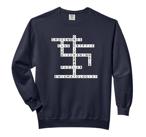Cruciverbalist Crossword Puzzler Cryptic Clue Enigmatologist Comfort Colors Adult Sweatshirt
