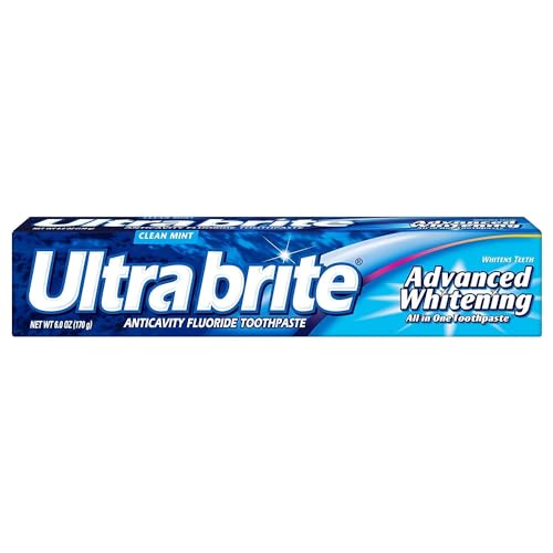 Ultra Brite Advanced Whitening Toothpaste Clean Mint 6 oz (Pack of 7)