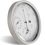 Baromètre : Ce baromètre mesure non seulement la pression atmosphérique mais également la température et l'humidité..Avec une plage de température de -20 à 60 ℃, une plage d'humidité de 0 à 100 % et une plage de pression de 980 à 1 050 hPa, il offre des fonctionnalités étendues avec une précision (température ± 3 ℃, humidité ± 5 %), garantissant des mesures environnementales précises et complètes.