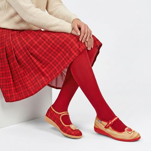 Image of Hot Chocolate Design - Women's Mary Jane Flat Dress Shoes with Adjustable Buckle-Strap
