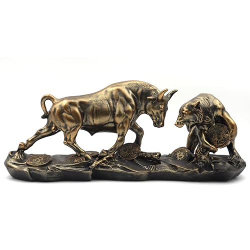 Irayin Wall Street Bulle Und Bär Statue Figuren, Bulle & Bear Deko 28cm, Abstrakte Figur-Bull Bear Fight Finanzmakler Geschenk, Dekoration für Wohnzimmer, Schlafzimmer, Büro(Schwarz) Irayin Wall Street Bulle Und Bär Statue Figuren, Bulle & Bear Deko 28cm, Abstrakte Figur-Bull Bear Fight Finanzmakler Geschenk, Dekoration für Wohnzimmer, Schlafzimmer, Büro(Schwarz)