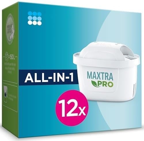 Filtro de Agua Potable,Filtro Original Que Reduce el Cloro, las Incrustaciones, el PFAS y el Metal, Compatible con Botellas de Agua con Filtro,1Caja（12 PCS）