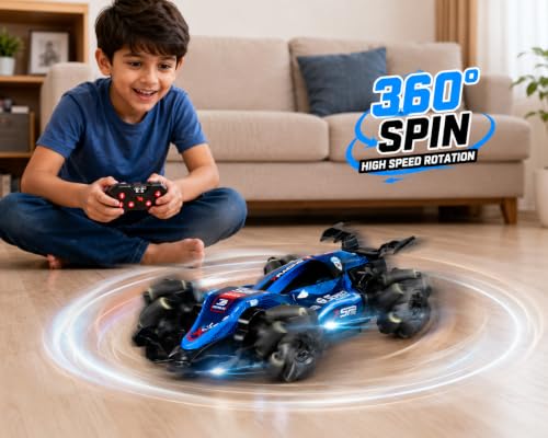 Image of SUPER TOY Mini Drift Car F1 RC Car for Kids 4x4 Remote Control Car 360 Rotation 2.4GHz High Speed Racing 4WD Formula Racing Toy Car for Boys with Rechargeable Battery