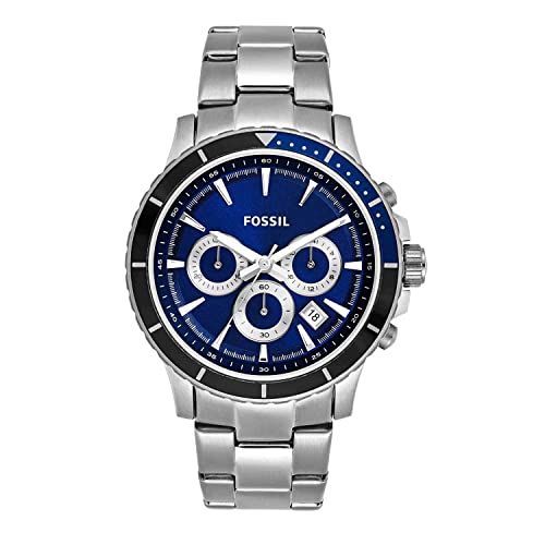Image of Fossil Men's CH2927 Briggs Analog Display Analog Quartz Silver Watch, Silver, dress