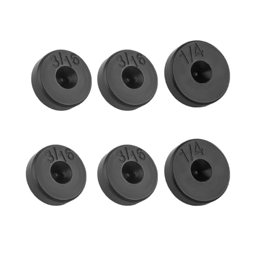 Osilly 6PCS Car Brake Line Flaring Tool Kit, Steel 3/16" & 1/4" Double Tubing Flare Tool Adapters, Automotive Flaring Replacement Head for Brake Fuel Line, Universal for Most Vehicles