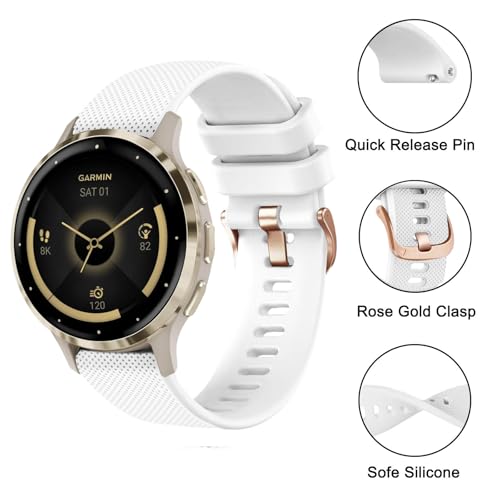Correa de silicona para reloj Garmin de 18mm miniatura 2