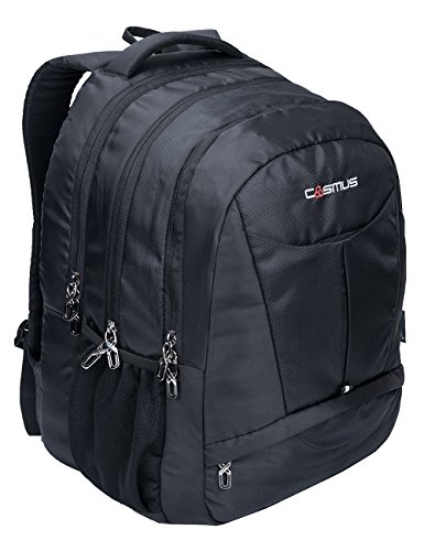 Cosmus Eden DX Black Polyester Waterproof Large Laptop Backpack for Upto 17 inches Laptop
