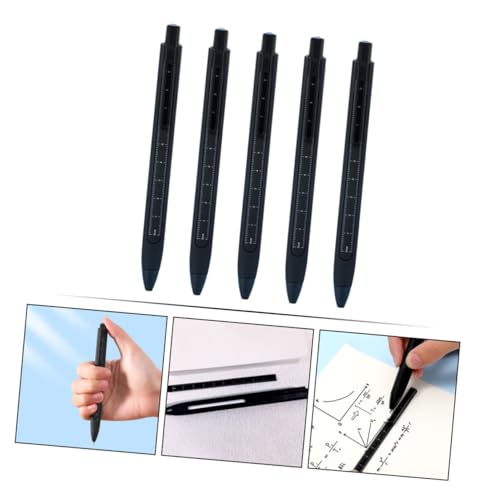 Set de 5 bolígrafos INOOMP con tinta gel negra miniatura 3