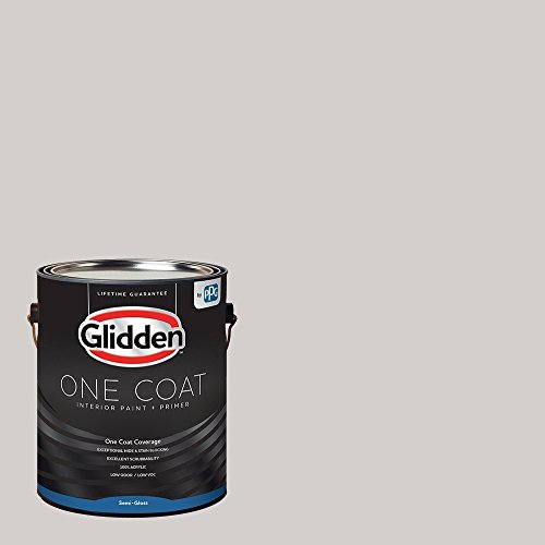 Glidden Interior Paint + Primer: Gray/Elusion, One Coat, Semi-Gloss, 1-Gallon