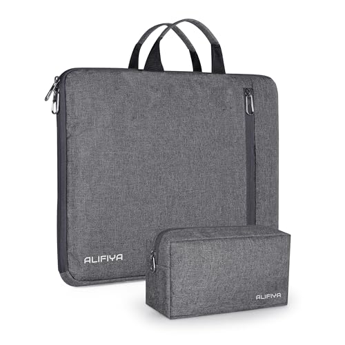 Image of Laptop Sleeve 14 Inch with Charger Pouch & Carry Handle - Water-Resistant Laptop Cover Bag 14 Inch for MacBook, Dell, HP, Lenovo - Laptop Case for Office & Travel