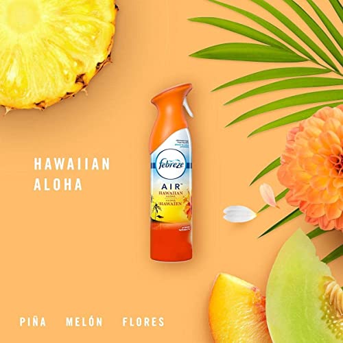 Febreze Hawaiian Aloha Air Freshener Spray, 8.8 Oz (Pack of 6)