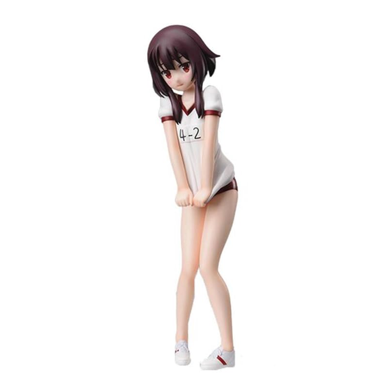 Zhongkaihua KONOSUBA Figure Megumin Figure 21cm Gymnastic Uniform Figure Figurine Anime PVC Model Statue Home Computer Desk Decoration Birthday