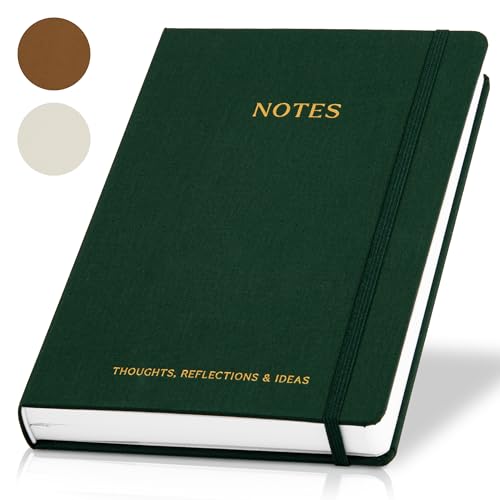 ZICOTO Cuaderno estético de tapa dura gruesa para mujer en formato B5, moderno cuaderno de tapa dura con rayas universitarias con 300 páginas, perfecto para escribir a diario y mantenerse organizado