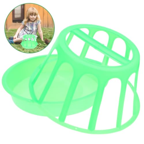 Comedero para pollos aves de corral de plastico verde reutilizable pack 2 4
