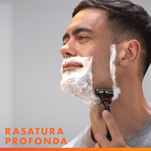 Gillette Lamette Gillette Fusion 5, 16 Lamette Da Barba Di Ricambio per Rasoio Barba Manuale Fusion5, da 5 Lame, Rasatura Scorrevole con Striscia Lubrificante, Fino a 1 Mese di Rasatura per Lametta - Immagine 1