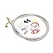 Turbo Oil Feed Line 90 Degree (50") Inch Long with Oil Restrictor Flange Build in