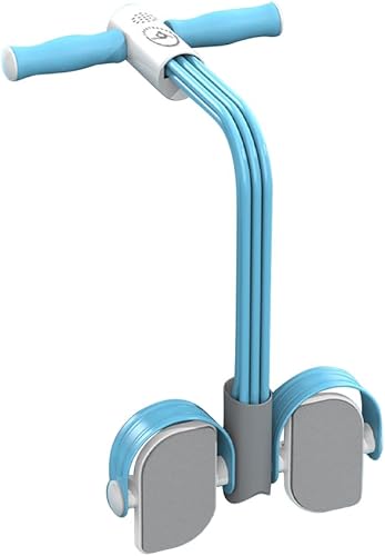 Miniatura 5 de CALIDAKA Cuerda de tensión multifunción, banda elástica de 6 tubos de resistencia para pedal de yoga, cuerda de resistencia para extractores de