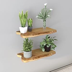 Welland16cedarnaturaledgefloatingshelfsetof2 Urban Country Home Decor Welland 16 cedar natural edge floating shelf set of 2 urban country home decor