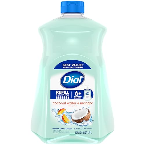 Dial Liquid Hand Soap Refill, Coconut Mango, 52 Ounce by Dial