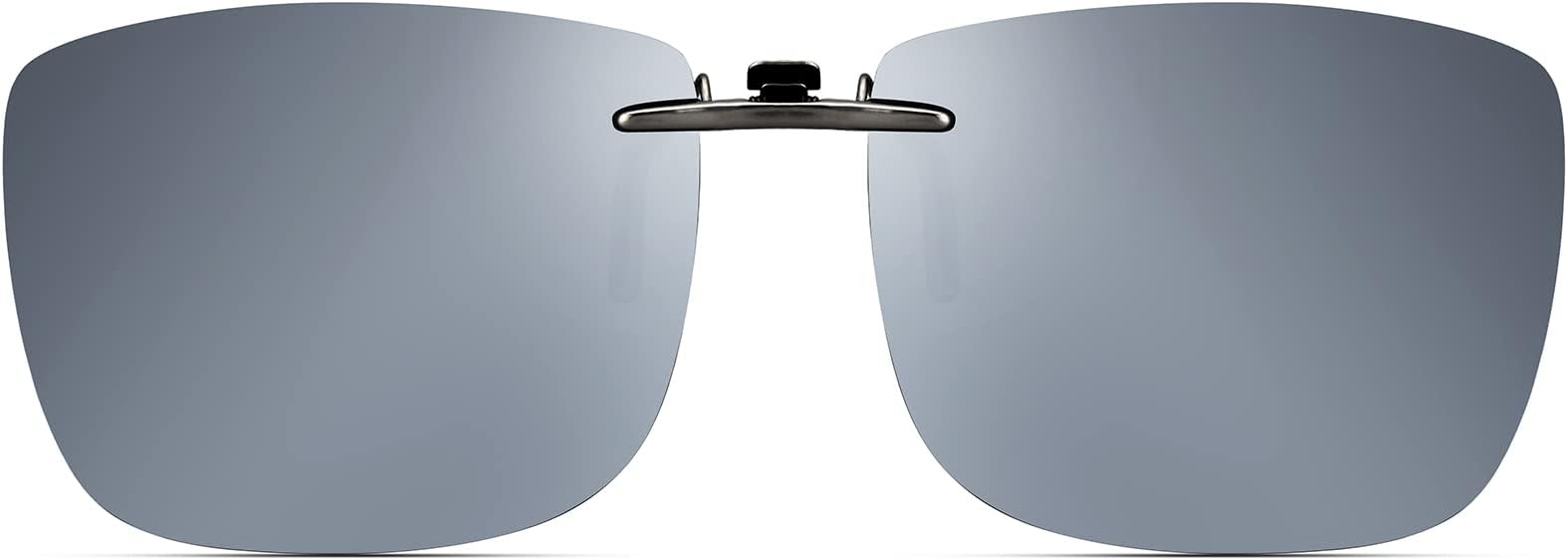 Polarized Clip On Sunglasses Over Prescription Glasses Men Women Compact Fit Non-Flip Up