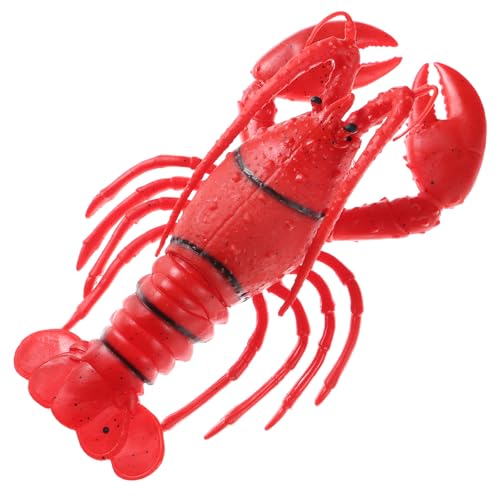 Lobster Shape Rubber Model Toy Simulation Soft Seafood Model Toy Pinch Children's Toys for Kids Birthday Party Decoration Plastic Lobster Decorations