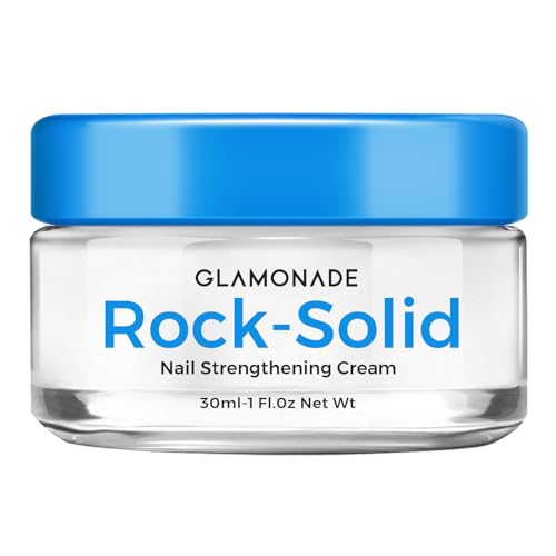Glamonade Nail Strengthener And Growth: Nail Strengthening Cream To Repair Damaged Peeling Nails Intense Cuticle Treatment & Moisturizer For Dry Cracked Skin With Plant-Based Fresh Scent 1 oz