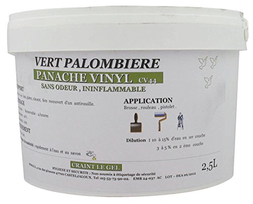 Brico-materiaux - Peinture verte palombière / 2,5 l