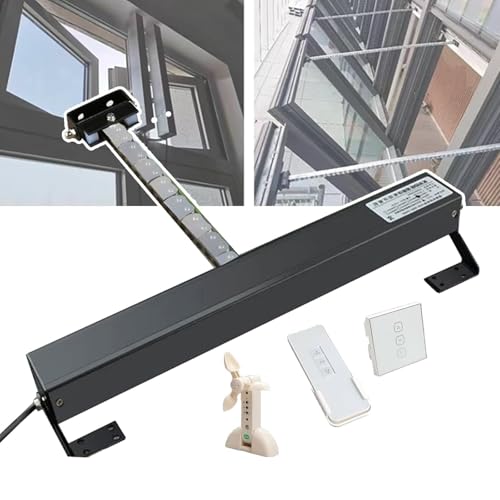 Actuador de ventana eléctrico de doble cadena 1000mm con control remoto e interruptor para tejados