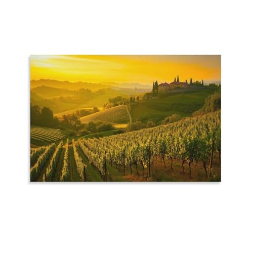 🖼 Decorazion : Scegli un'opera d'arte perfetta della Italy at sunrise parete che i tuoi amici di famiglia e patner di affari ammireranno per esso. Questo dipinto della camera da letto è una bella scelta da appendere in soggiorno, camera da letto, cucina, ufficio, hotel, caffetteria e ecc.
