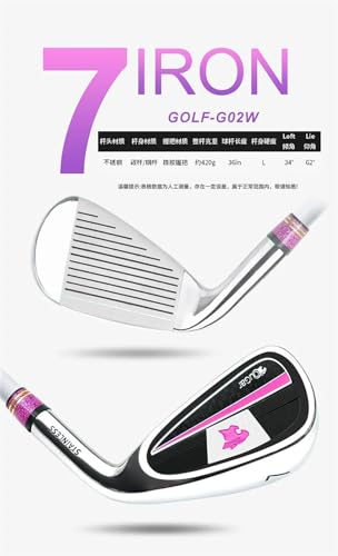 Club de Entrenamiento de Hierro #7 para Hombres, Eje de Carbono de Acero de la Mano Derecha, Herramienta de práctica de Ayuda de Swing de Golf Unisex para Deportes al Aire Libre