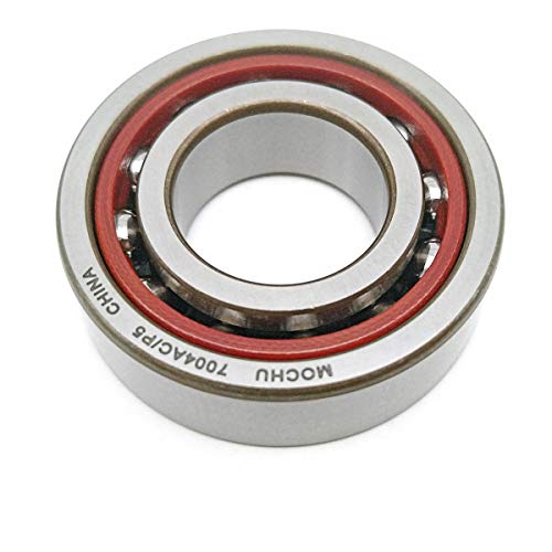 MOCHU 7004 7004AC/P5 7004AC 20X42X12 Angular Contact Ball Bearing, ABEC-5, 25° Contact Angle, Metric, 20mm ID, 42mm OD, 12mm Width, Single Row, Open