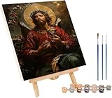 Mann Malen Nach Zahlen Erwachsene, Malen Nach Zahlen Pflanzen, DIY Basteln Erwachsene Leinwand Bilder, Paint by Numbers Kit Handgemalt Ölgemälde mit Pinseln, Home Decoration Geschenke 20x30cm G-5243