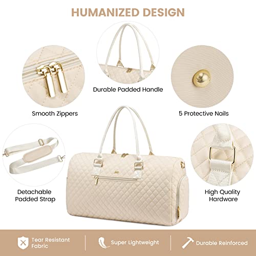 JFFD Travel Duffle Bag, Weekender Bag for Women, Carry on Overnight Bag with Shoe Compartment, Gym Duffel Bag with Wet Pocket, Mommy Hospital Bags for Labor and Delivery - Image 6