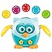 Learning Resources Hoot the Fine Motor Owl, Color, Shapes and Number Development, 6 Pieces, Ages 18 Months +
