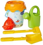17 cm de diámetro Peppa Pig Cubo de Playa Completo, Multicolor (Smoby 40237)