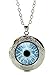 Produktbild Merchandise for Fans Auge/Pupille/Drachenauge Amulett zum Öffnen - Halskette mit Anhänger aus Glas und Kette/Silberschmuck/Indianerschmuck - 01
