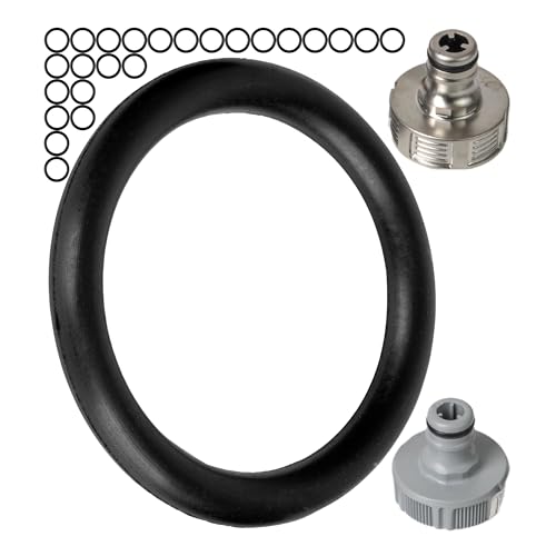 Set di O-ring di ricambio, 25 pezzi, per sistemi a innesto da giardino G 3/4 pollici, compatibile con Gardena 26,5 mm, 18201, 18241, 938, 15280, gomma, Ø 22,3 x 17 mm