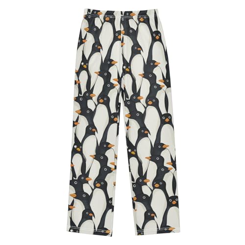 Pajama Bottoms, Pajamas Pant Cartoon Penguins Lounge Wear Casual Sleep Long Pants Soft Pjs Sleepwear
