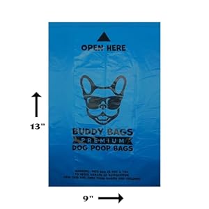 Buddy’s Fun Shoppe Premium Dog Poop Bags, Unscented, Extra Thick And Strong, 18 Refill Rolls, 270 Earth Friendly Bags.