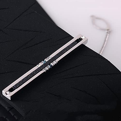 TJLSS Mannen Dasspeld Business Jurk Pak Bruiloft Accessoires Starry Stone Kraag Naald Stijl Manchetknopen Pin - Image 3
