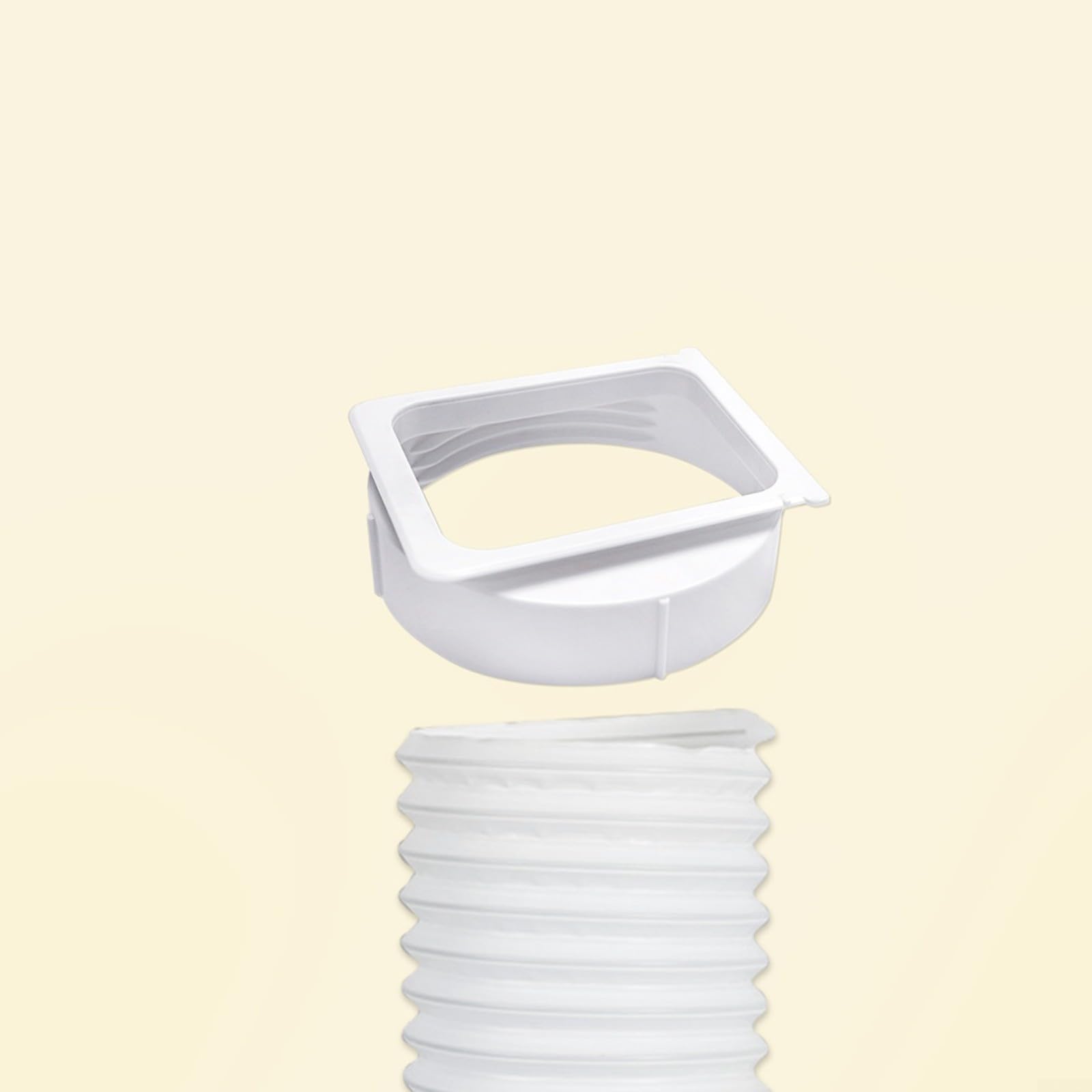 Für midea Tragbares AC-Abluftschlauch-Anschluss-Set, 150 mm Entlüftungsadapter mit 1,5 m flexiblem Schlauch, hitzebeständige PP-ABS-Klimaanlagenteile