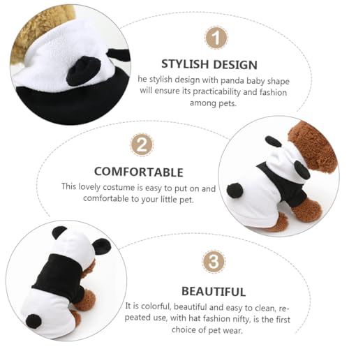 Disfraz de Panda para Perro tamaño S miniatura 6
