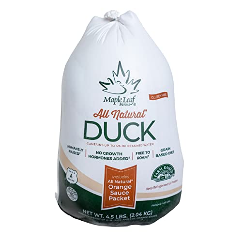 Maple Leaf Farms, Frozen Whole Duck with Orange Sauce, 4.5 lbs.
