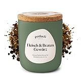 Potluck | Fleisch & Braten Gewürz | Gewürzmischung im Keramiktopf | 55g | Vegan, glutenfrei und mit natürlichen Inhaltsstoffen