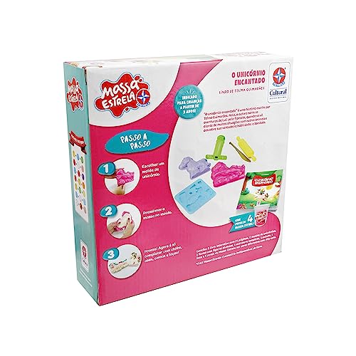Jogo Super Massa com Livro Unicórnio Encantado, Estrela