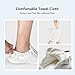 STQ White Sneakers for Women Cute Slip On Canvas Sneaker, Low Top Fashion Casual Shoes All White Size 8